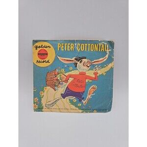 Golden Record Peter Cottontail 78RPM Yellow 7" Vinyl Record with Sleeve